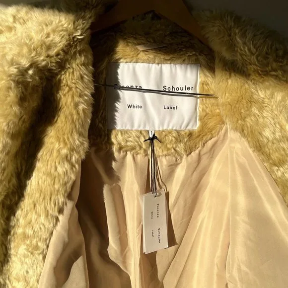 PROENZA SCHOULER Faux Fur Coat XL